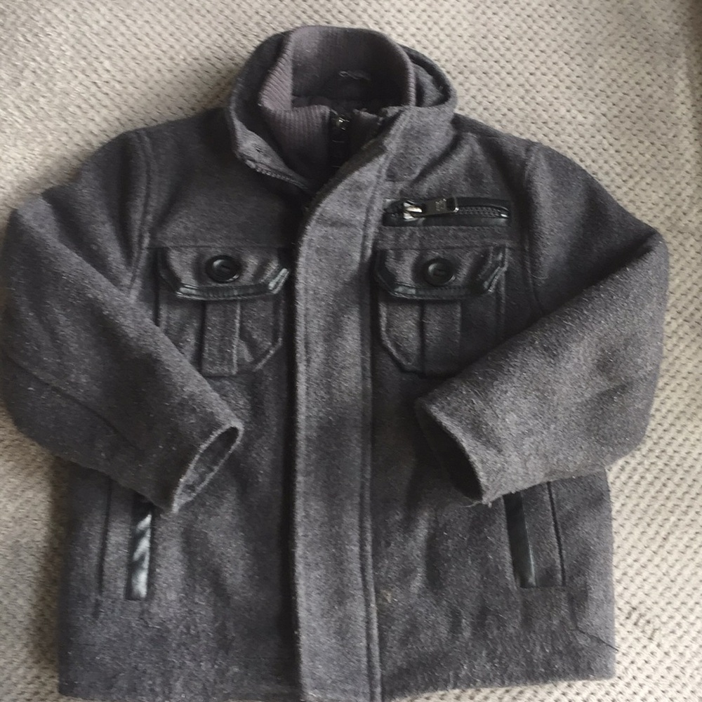 Boys charcoal coat - Picture 1 of 2